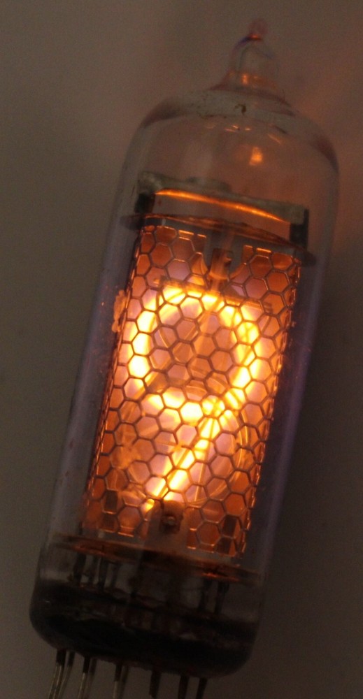 1x IN-14 ИН-14 Soviet Nixie Tubes for Clock / USED / Tested / 100% working / 1pc