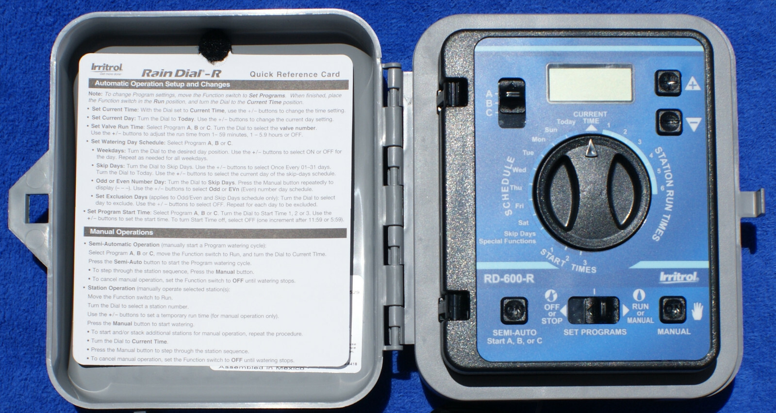 NEW - Irritrol / Hardie Rain Dial RD-600 R / RD-600 INT COMPLETE SYSTEM