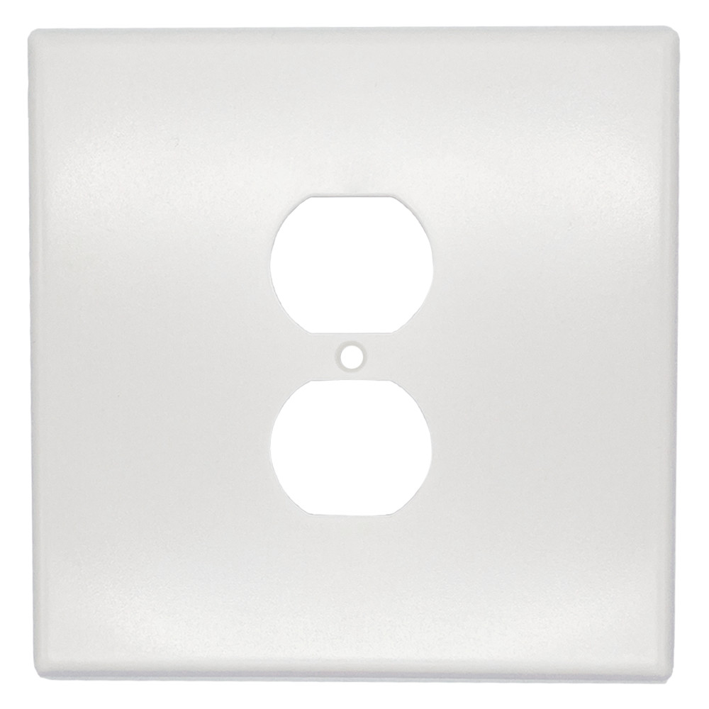 Jumbo Over Sized Paintable Wall Plate, Duplex Outlet