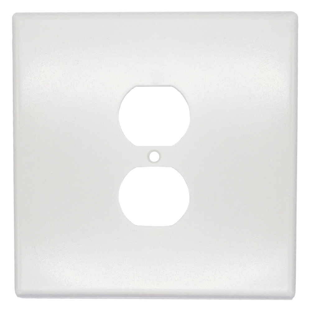 Jumbo Over Sized Paintable Wall Plate, Duplex Outlet