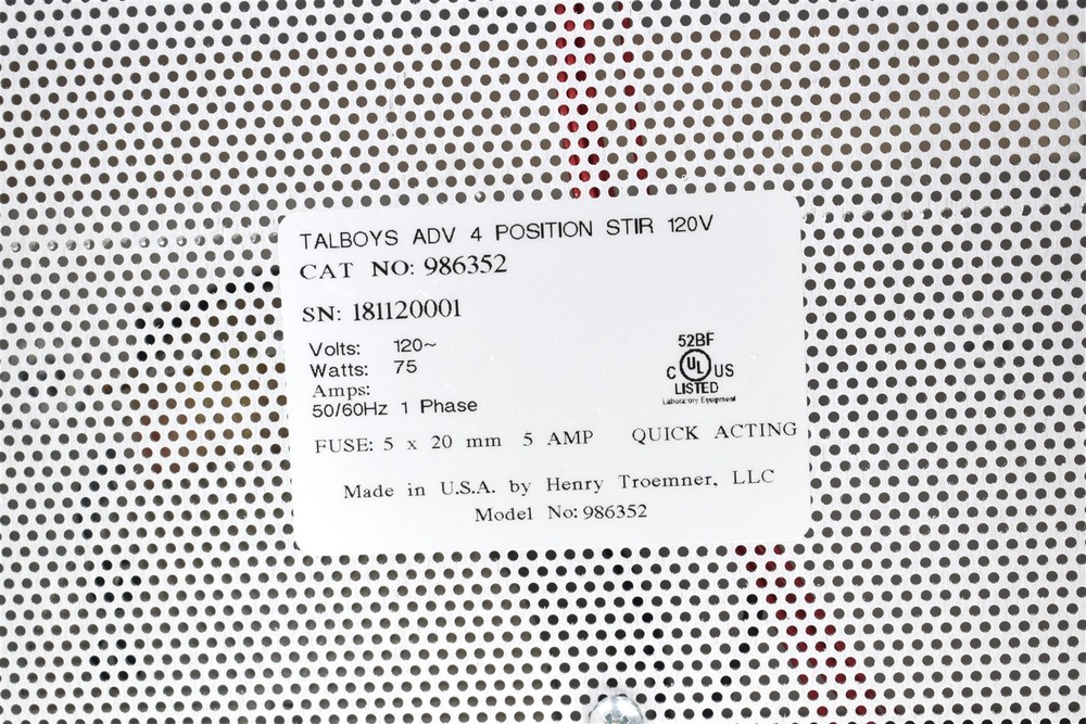Talboys Advanced Multi-Position Stirrer 120V Cat No: 986352