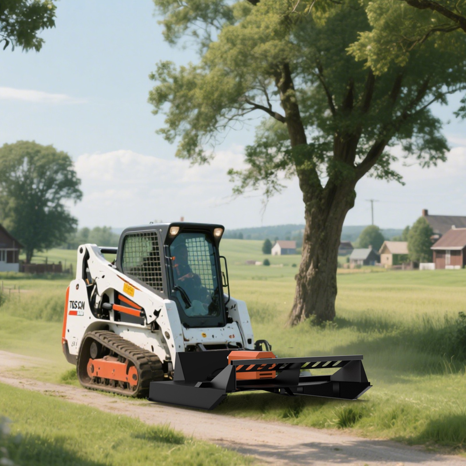 Wolverine BC-13-72W Skid Steer Brush Cutter Mower 72in Heavy Duty 2 Blades