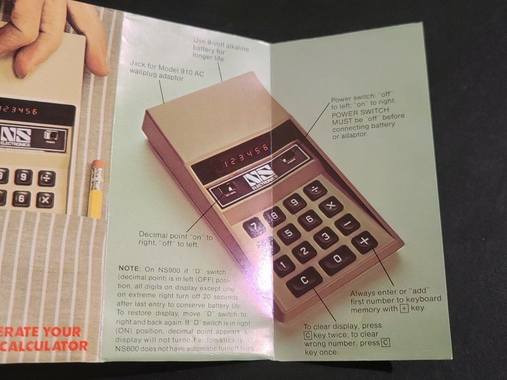 NEW IN BOX Novus Model 900 Calculator