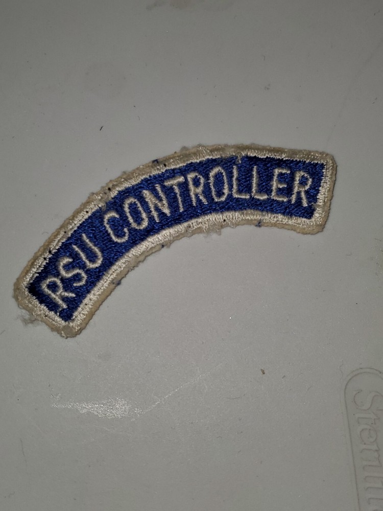1960s 70s US Army RSU Controller Tab Patch L@@K!!!