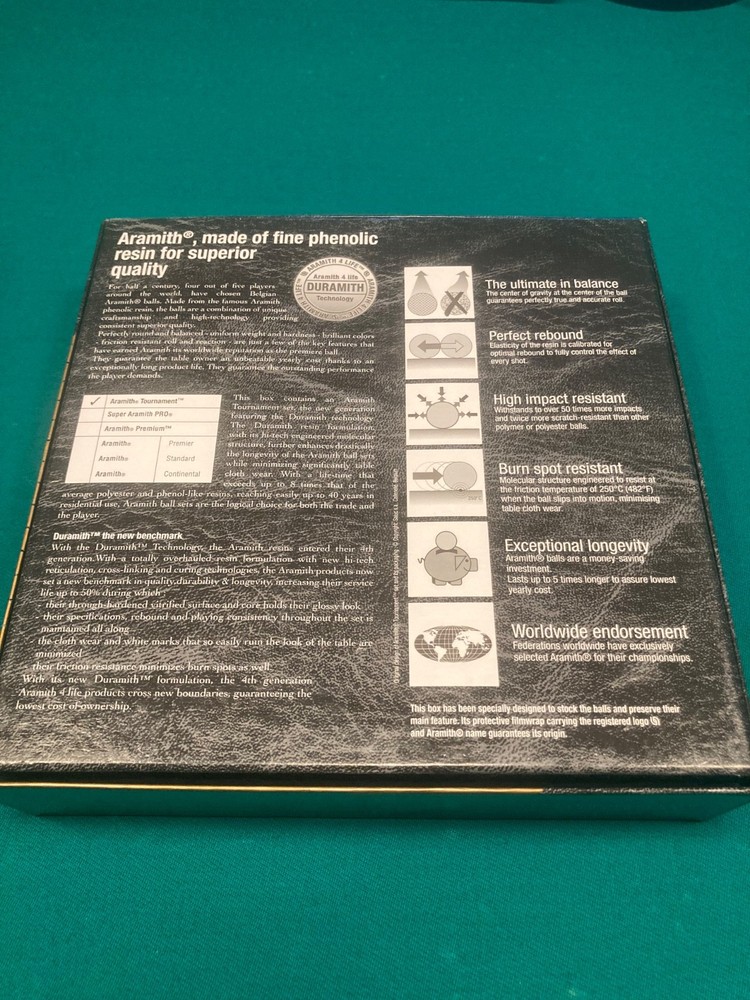 Aramith Tournament Pro Cup TV pool balls