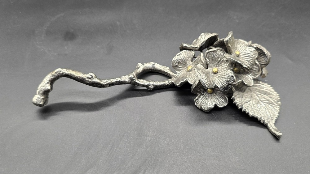 Beautiful Silver Colored Flower Stem Silver Plated Not Solid 8in