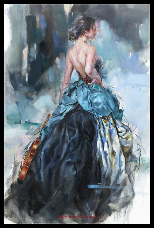 Evocative - Chart Counted Cross Stitch Patterns Needlework DIY DMC Color 14 ct