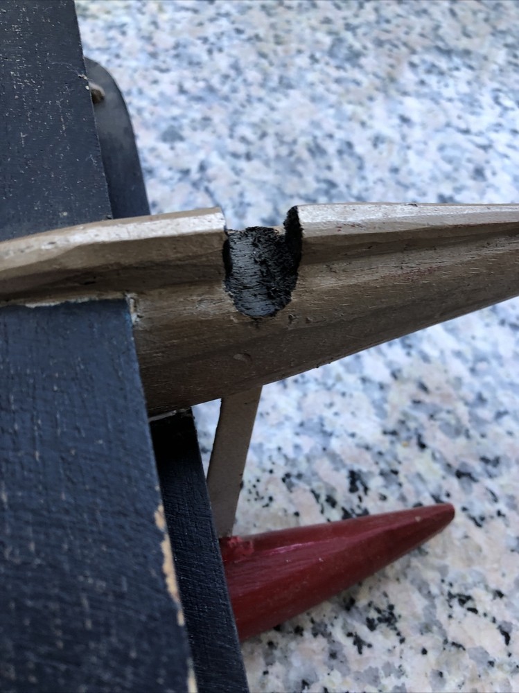 VintageProp Airplane Model Wood