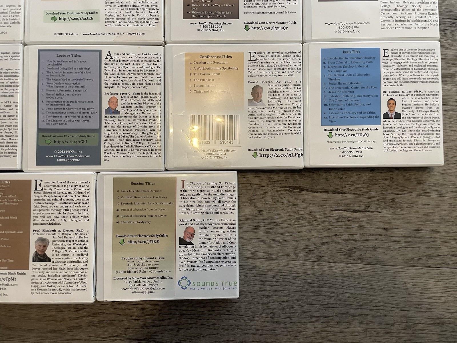 Now You Know Media Christian Lecture CD Lot Of 17 Sets Of Lectures 87 Total CDs