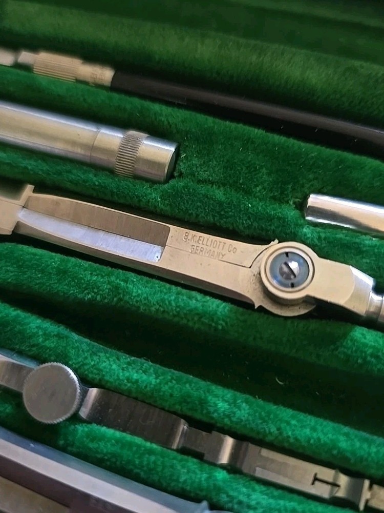 B.K. Elliott Co - Germany DRAFTING Tool Kit #1000 - VG (missing one tool)