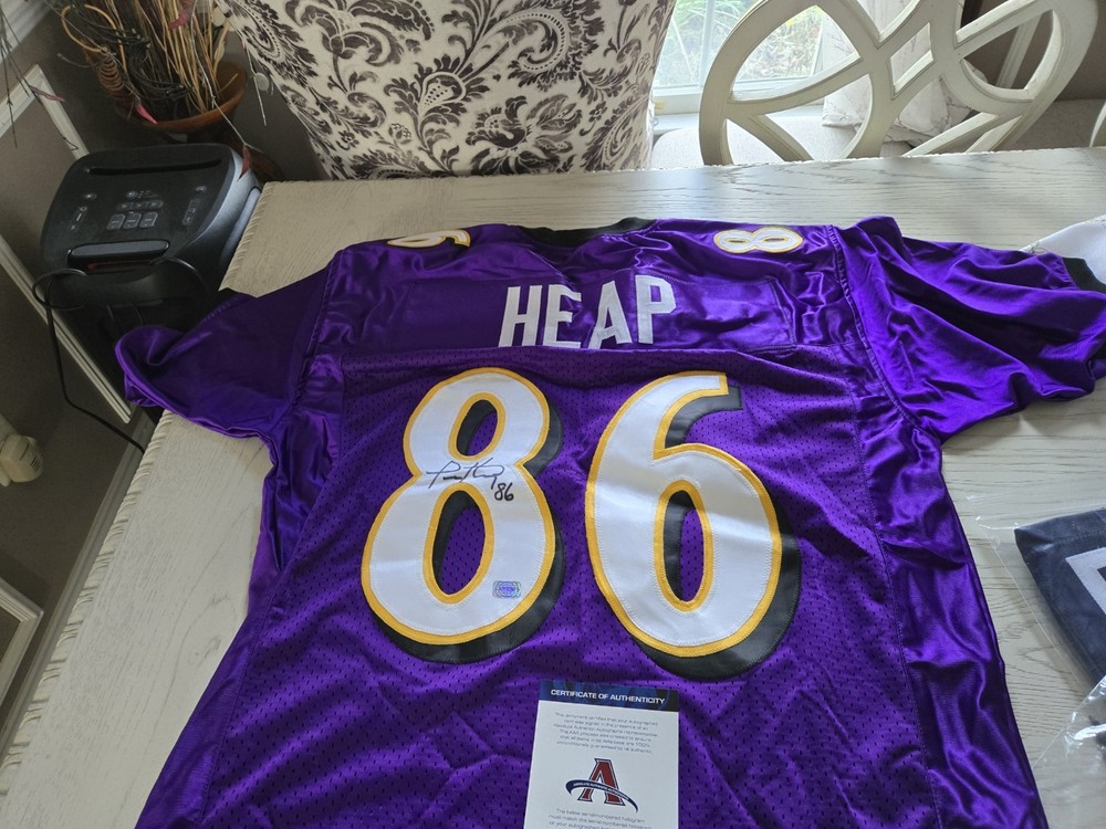 Todd Heap Autograph Custom Jersey Aaa Certificate