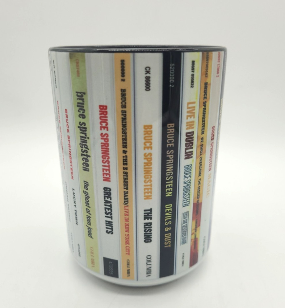 BRUCE SPRINGSTEEN Retro Albums Collection 15oz Accent Mug NEW