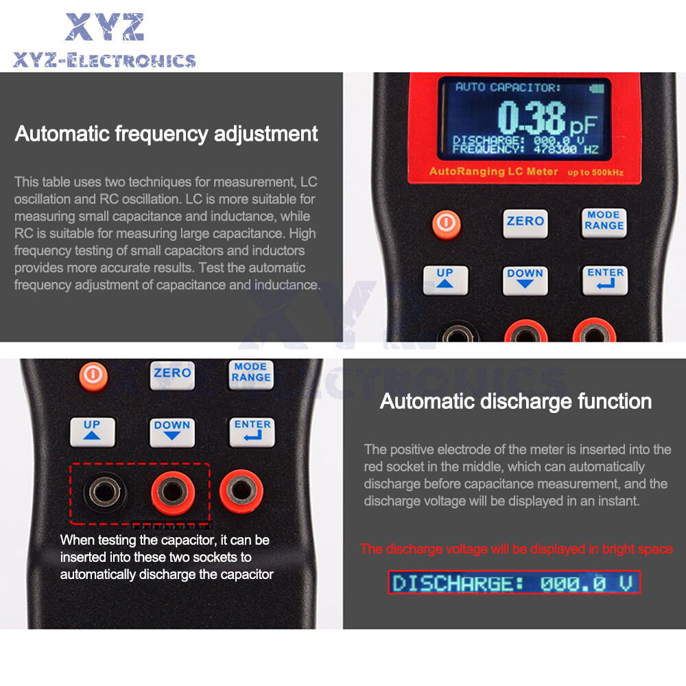 MLC500 Auto Range LCR Capacitance Inductance Meter Digital Capacitance Tester