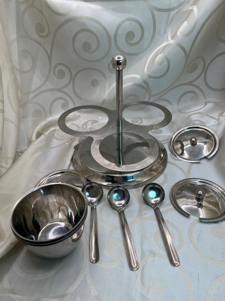 Stainless steel condiment pickle server