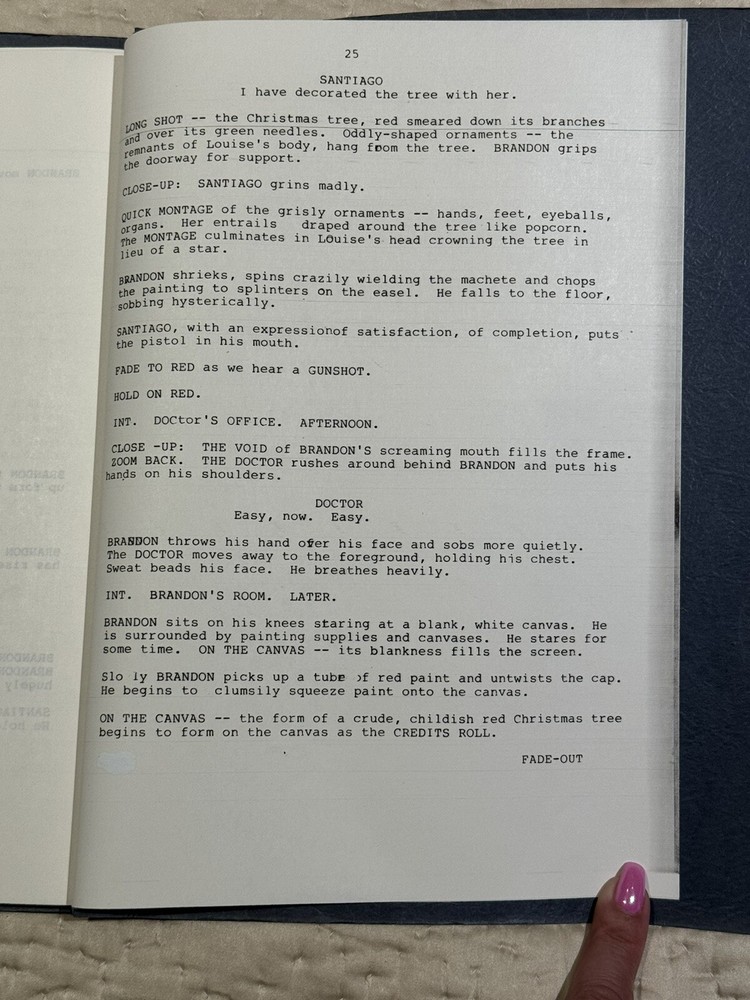 "THE NIGHT BEFORE CHRISTMAS" Script by RON FORD based on ROBERT BLOCH Story
