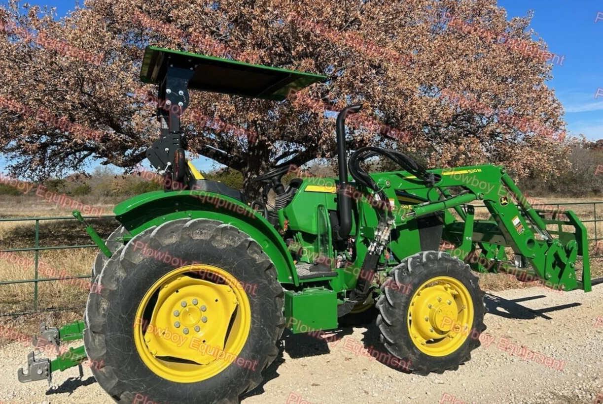Green Metal Canopy for John Deere Tractor ROPS W/ Brackets Size 46.5" x 58" READ