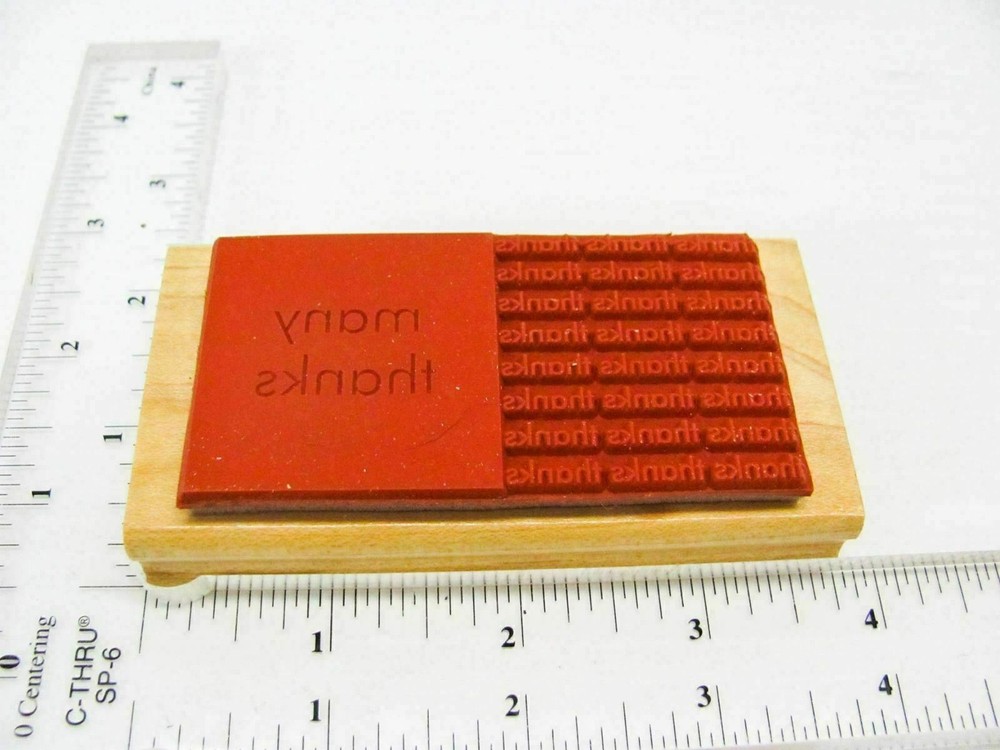 Many Thanks Rubber Stamp - Stamp Set A458