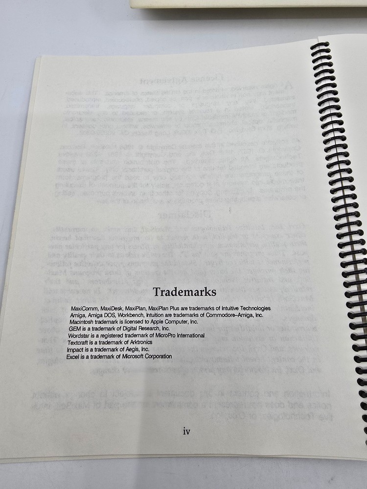 Vintage Amiga MaxiPlan 500 Spreadsheet Software CIB Complete Oxxi Aegis 2 Disk