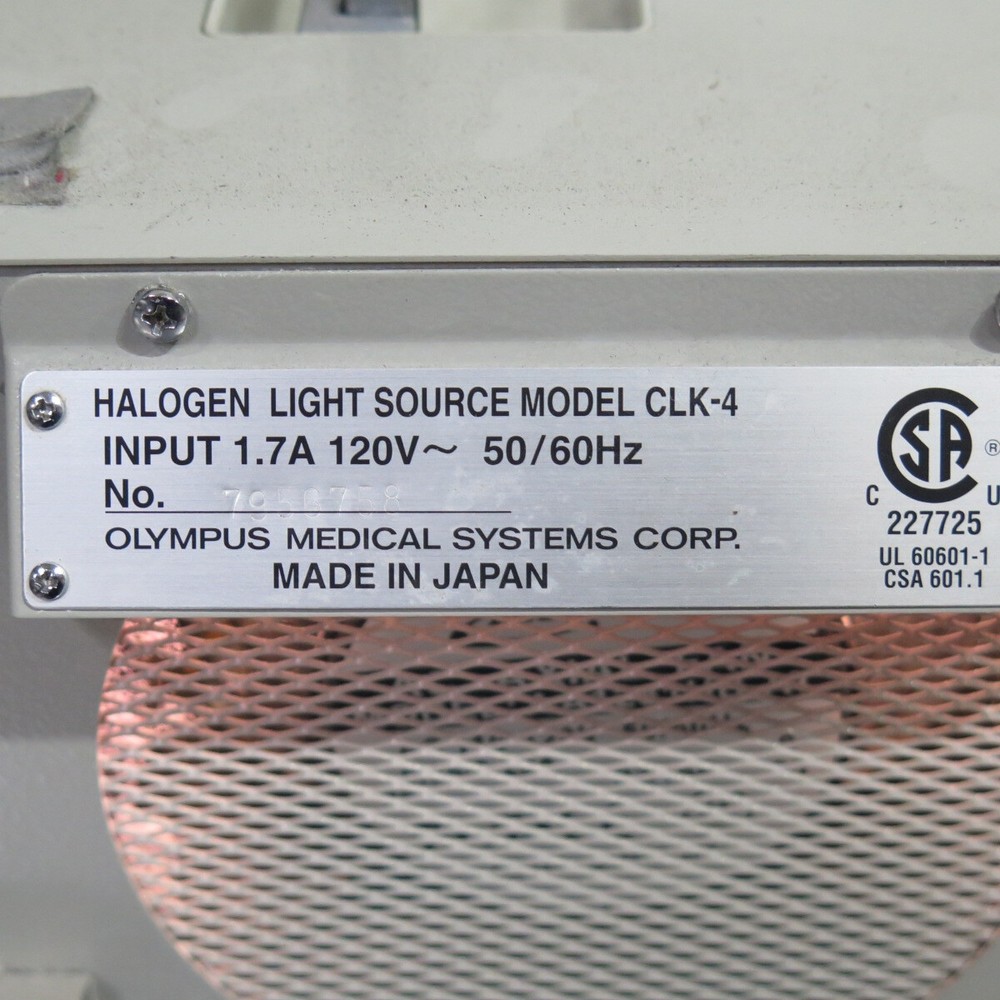 R196166 Olympus Optical CLK-4 Halogen Light Source
