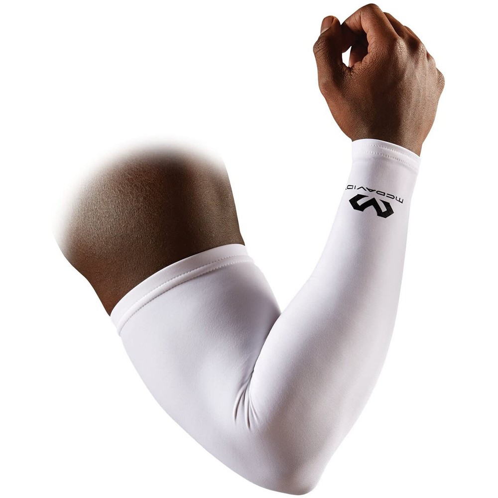 McDavid Adult Compression Arm Sleeve - White