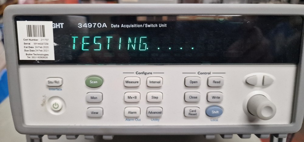 Agilent - Keysight 34970A data acquisition switch unit with Channel Module 34901