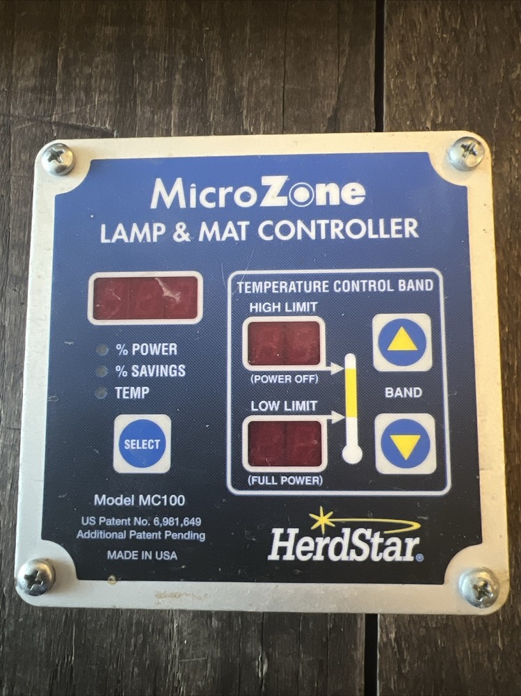 HerdStar MICROZONE MC100 Heat Lamp &Heat Mat controller  ASY-000023