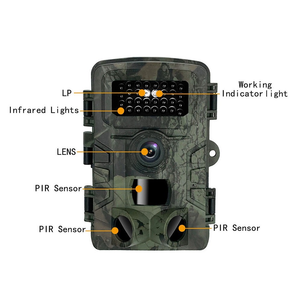 4K Trail Camera 36MP Wildlife Hunting Night Vision Motion Waterproof Cam