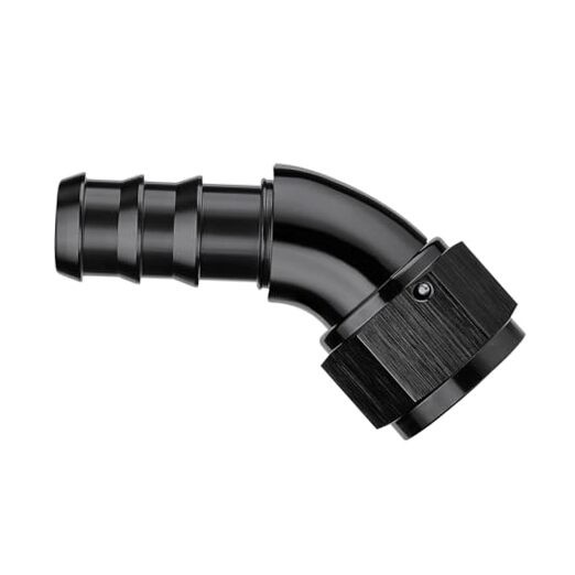 Push Lock Fitting One Piece Full Flow Hose End 12AN 45 Degree