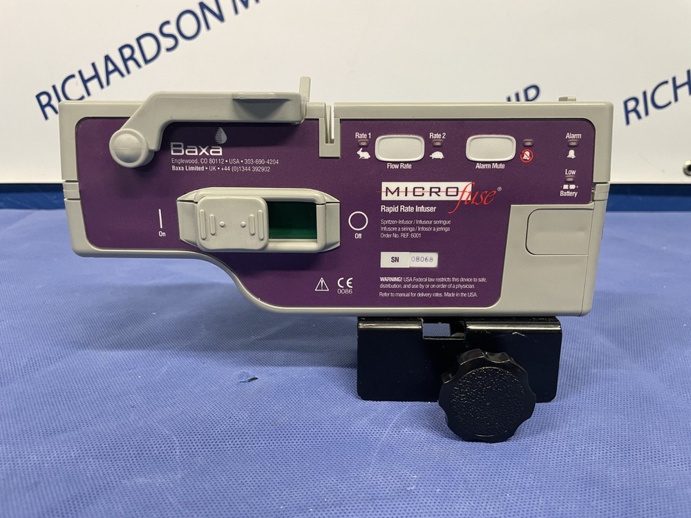 Baxa Microfuse Rapid Rate Infuser