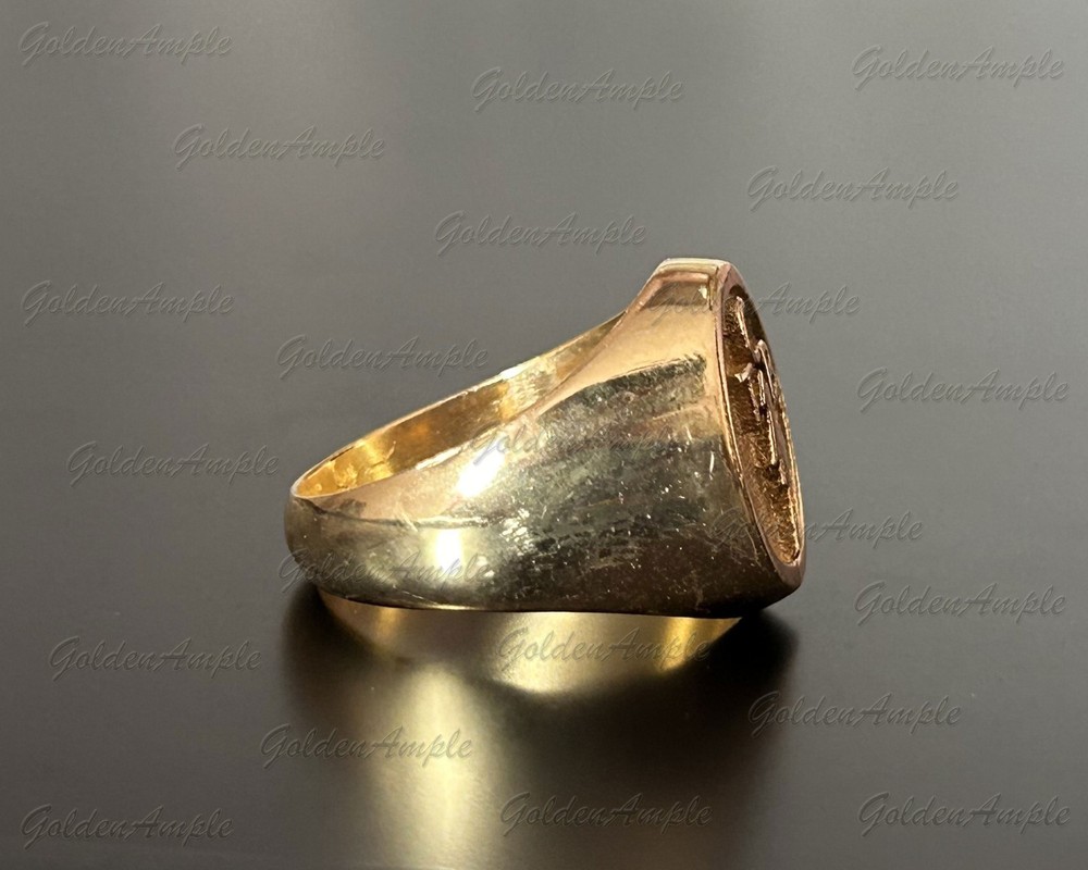 tcb elvis ring, Solid Brass Ring, TCB logo Ring, Signet Ring, Jewelry