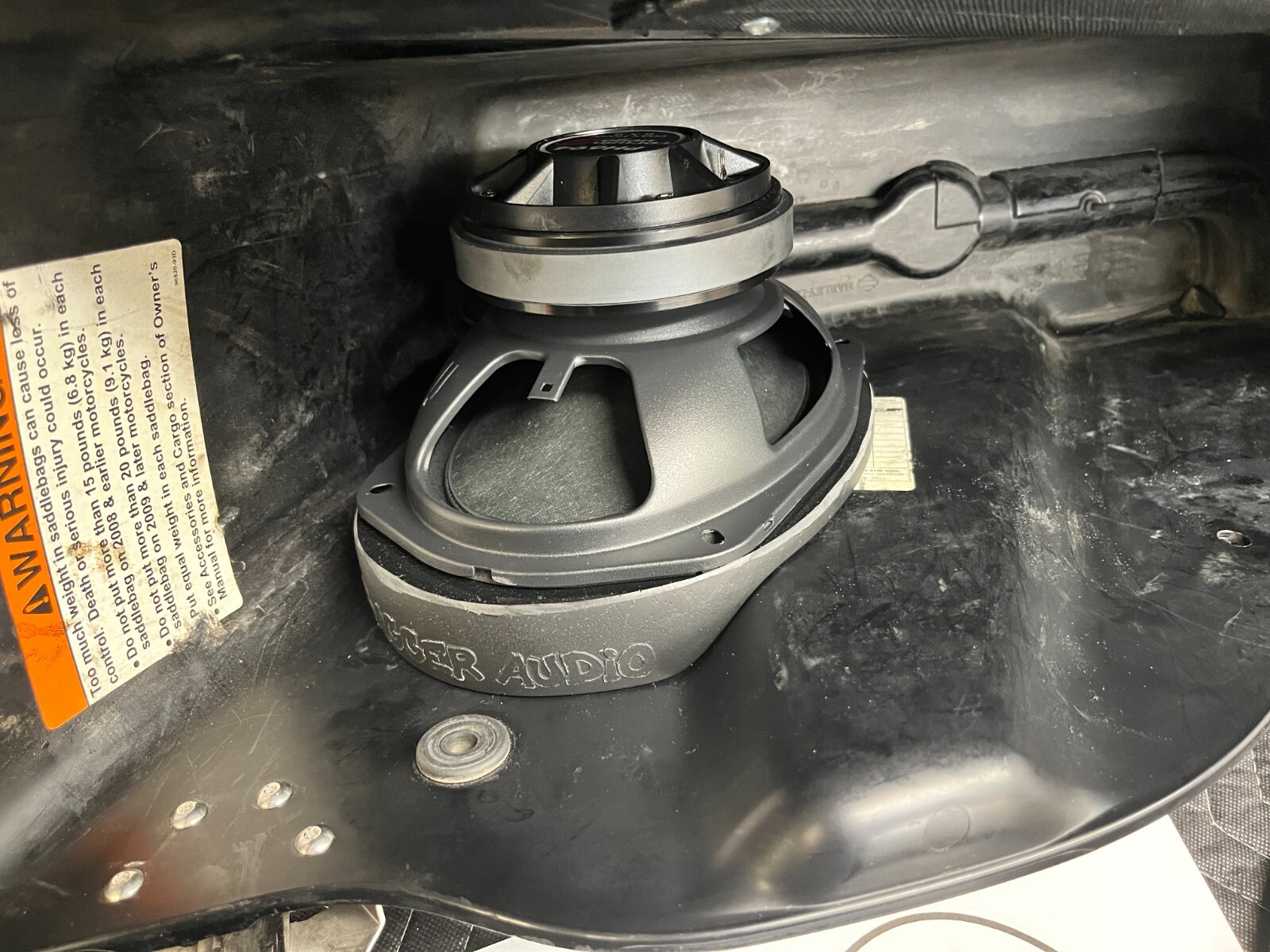 6x9 Quad Harley Saddlebag Speaker Mounting Ring Adapters w/GRILLS 1994-2013