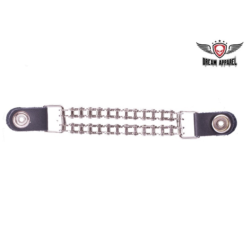 Classic Vest Extender With Motorcycle Chain