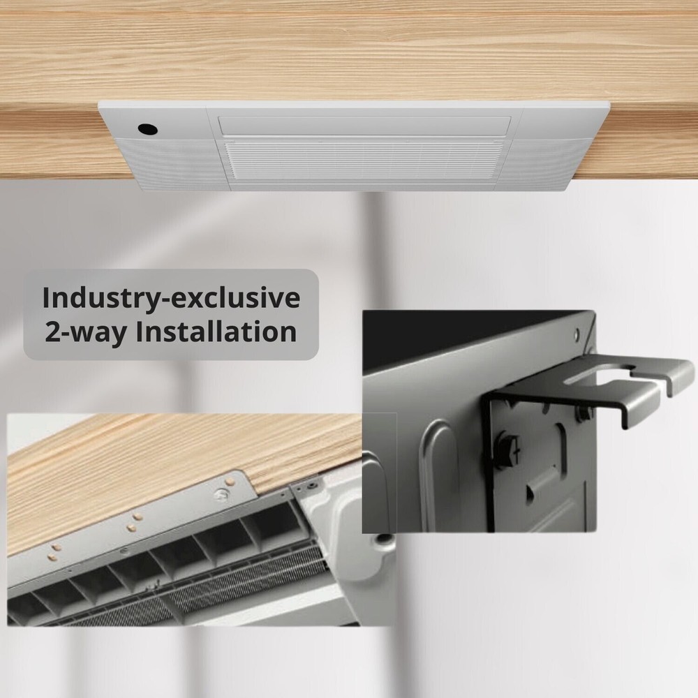 9000 - 18000 BTU 230V One Way Ceiling Cassette Mini Split Air Conditioner