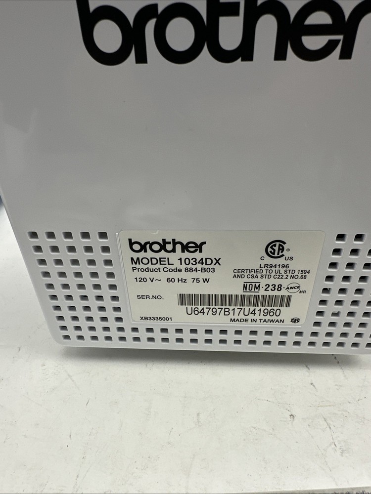 Brother 1034DX Overlock Serger Sewing Machine