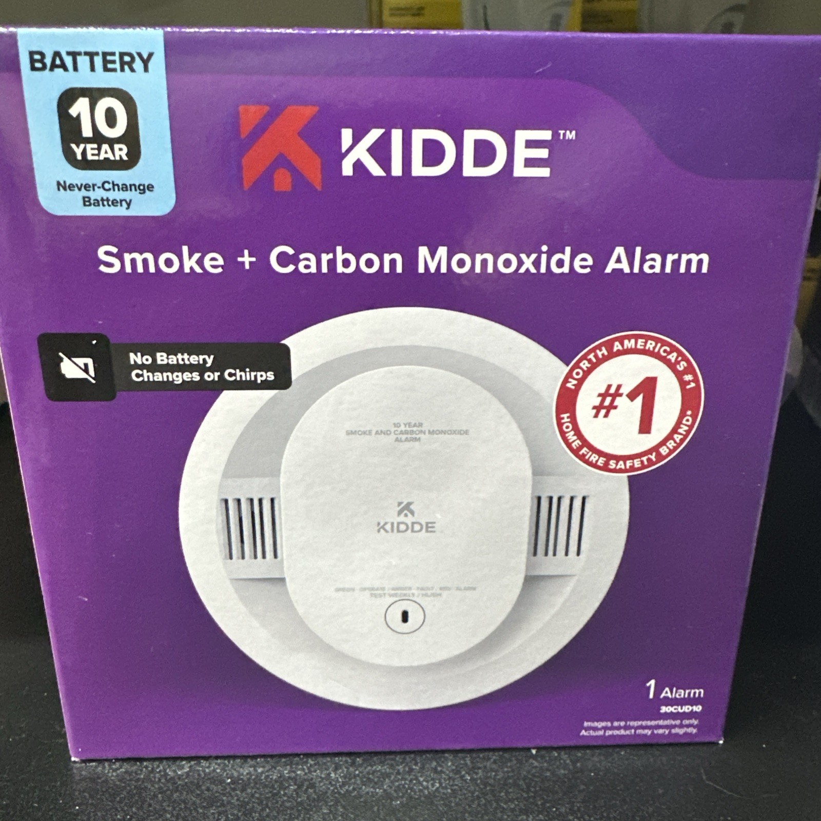 Kidde 30CUD10 Smoke + Carbon Monoxide Alarm NEW