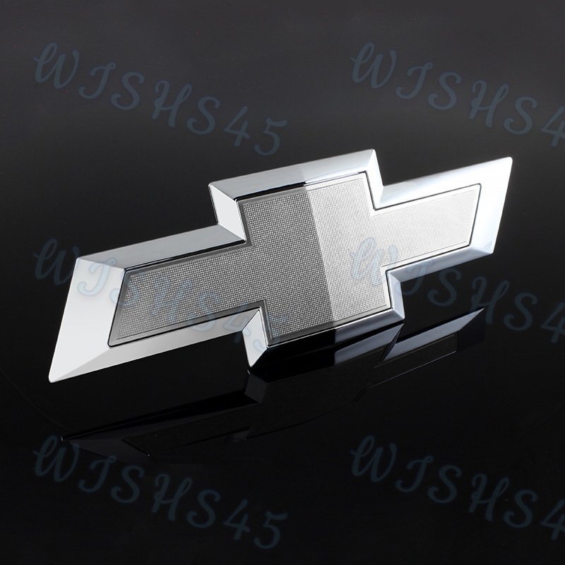 Silver Front & Tailgate Bowtie Emblem set For 2016-2019 GM Chevy Silverado 1500