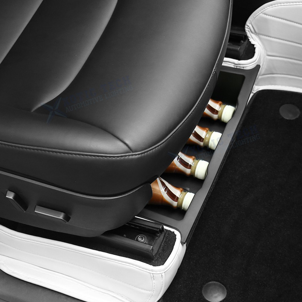 For Tesla Model Y X Underseat Storage Tray Driver Passenger Organizer Insert Bin