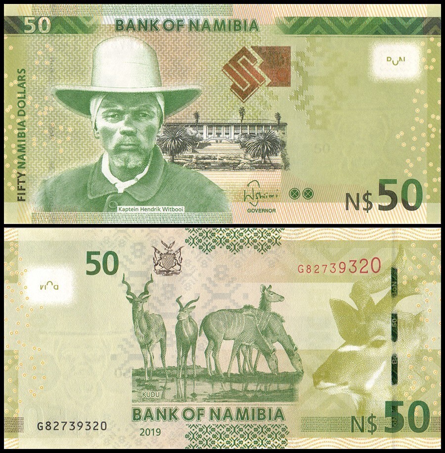 Namibia 50 Namibia Dollars, 2019, P-13c, UNC