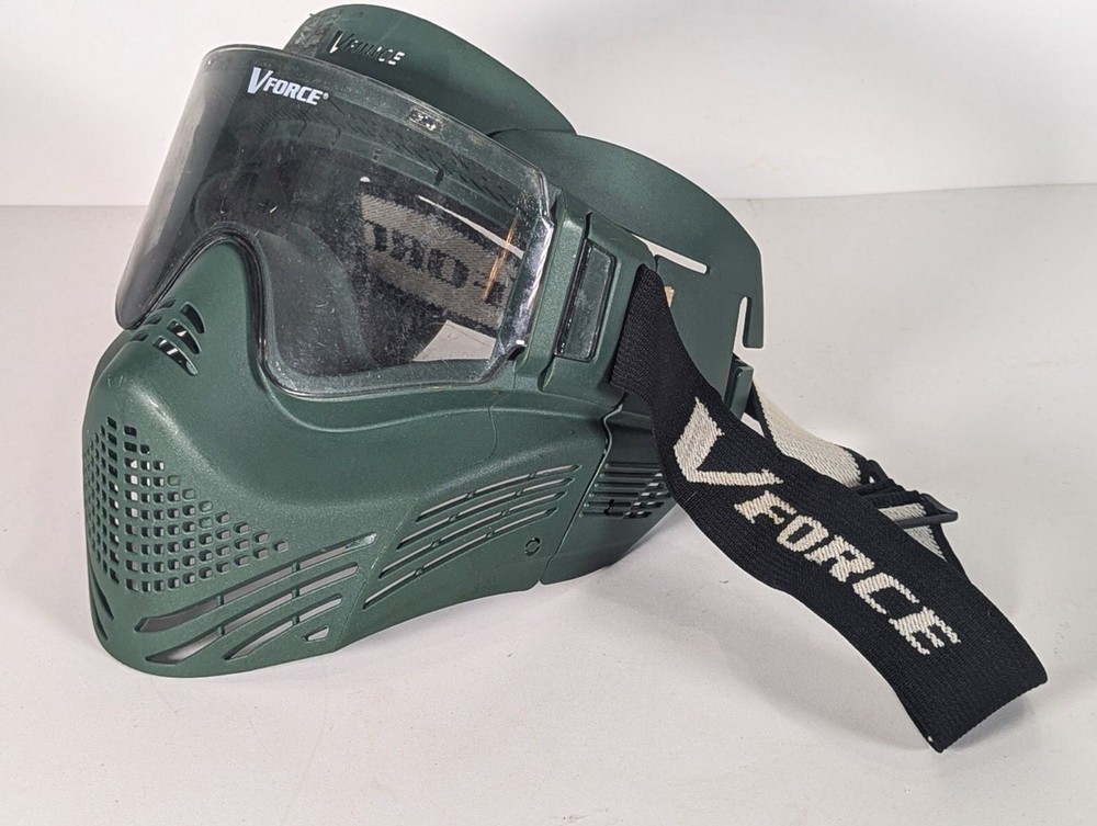 VForce Grill Paintball Mask Dark Green Face Protection