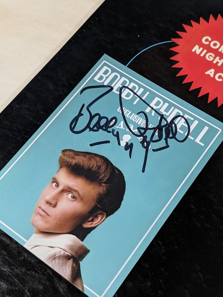 BOBBY RYDELL signed RECORD LP at the copa AUTOGRAPH coa