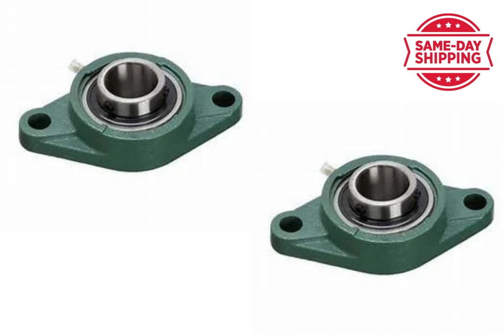 BGR 2 PCS UCFL 202-10 Pillow Block Flange Bearing 58" Bore 2 Bolt Solid Based