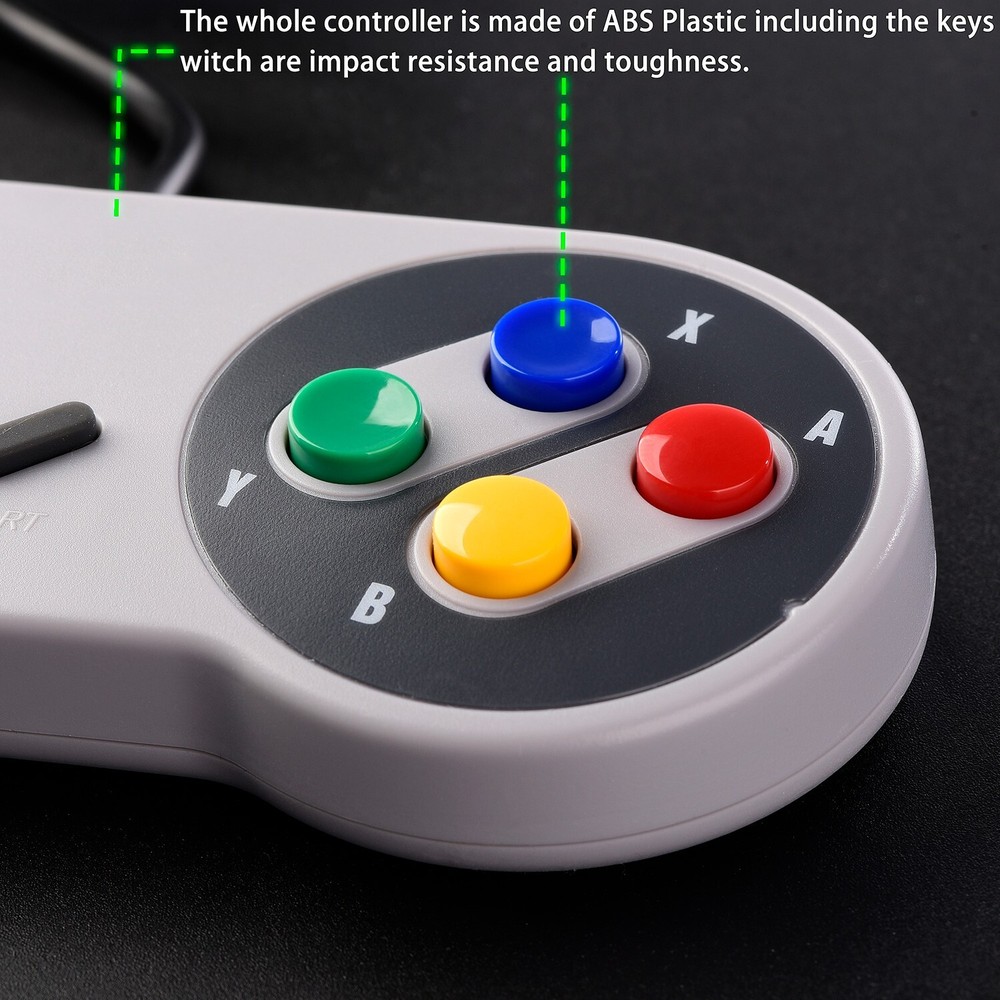 iNNEXT 2x Classic USB Gamepad Retro SNES USB Controller For PC MAC Emulators