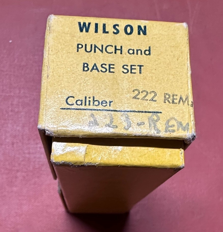 L E Wilson, Punch and Base .223 REM