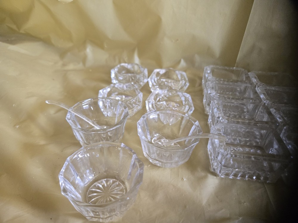 Vintage Salt Dips/glass