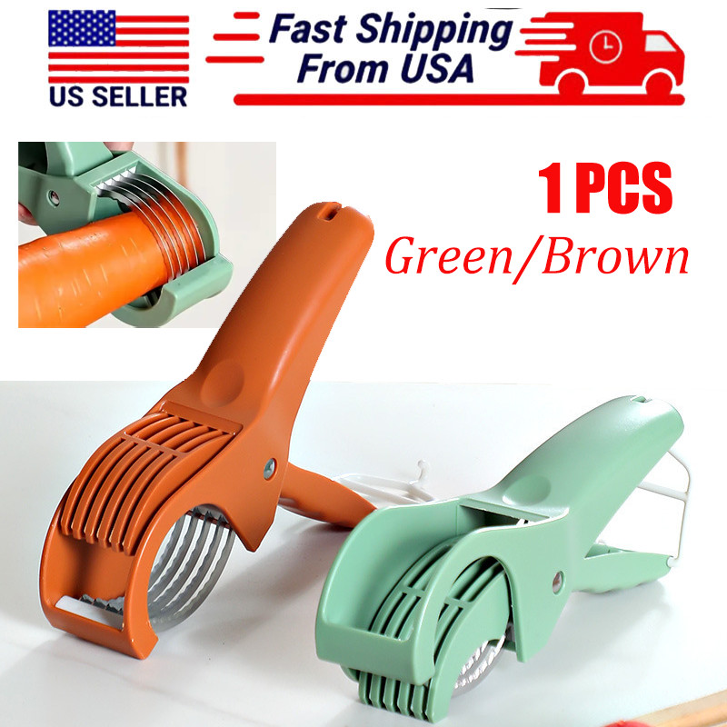 1PC Multi Functional Stainless Steel Vegetable Knife Fruit Slicer Kitchen Cutter