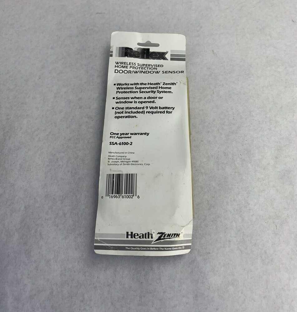 Heath Zenith Reflex Wireless Supervised Home Protection Door/Window Sensor