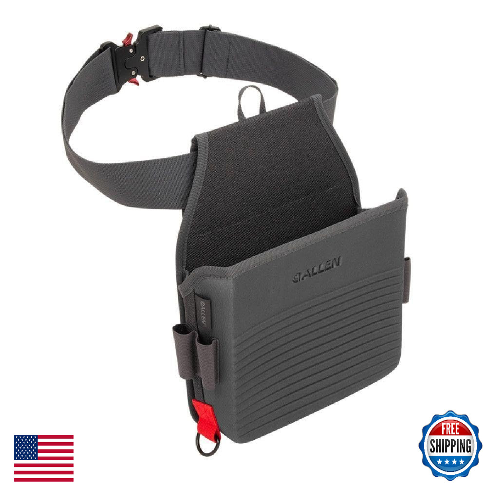 Allen Co Competitor Single Compartment Molded Shell Bag, Gray - 50 Shell Cap.