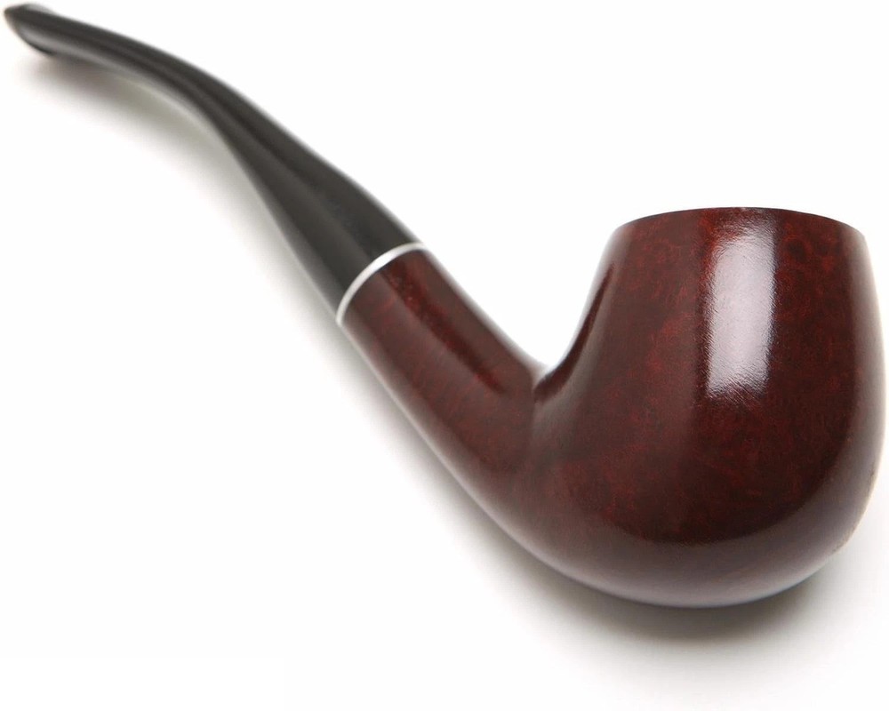 Vulcanite Stem Tobacco Pipe - Smooth Finish