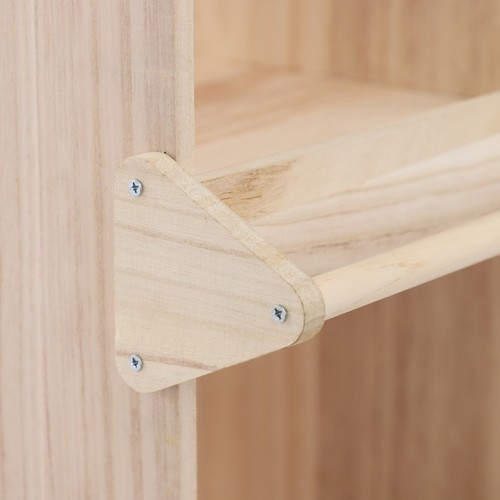 Chicken Laying Boxes 6 Hole Nesting Box Wooden Nesting Boxes for Chickens 2-Tier