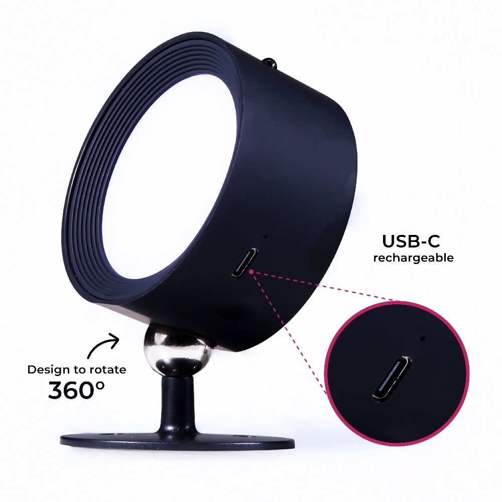 Rechargeable LED Puck Lights 2 Pack with Remote Control, Magnetic Base Wall